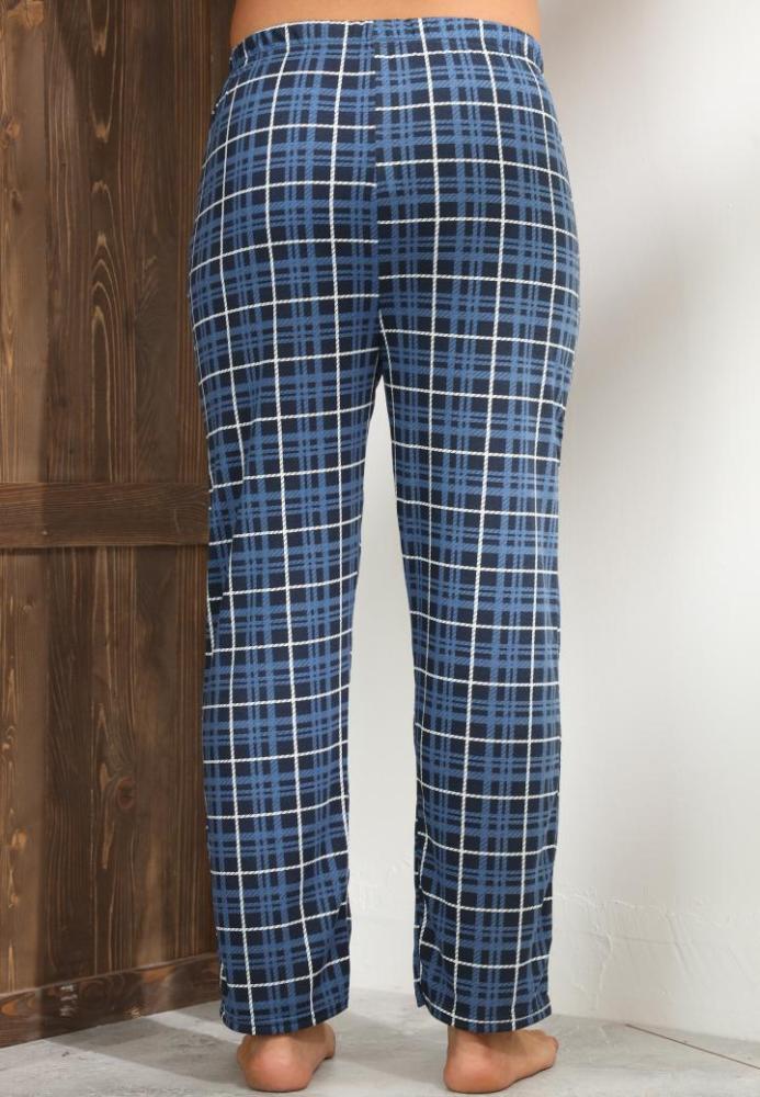 Pantaloni de Pijama ,Barbati,Culoare Bleumarin cu Alb ,Engros